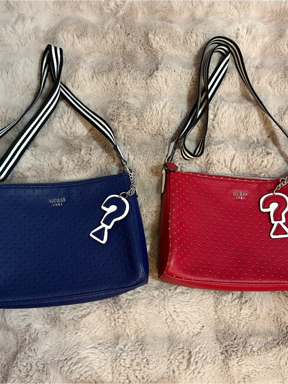 GUESS Crossbody Purse Bundle - Blue and Red
